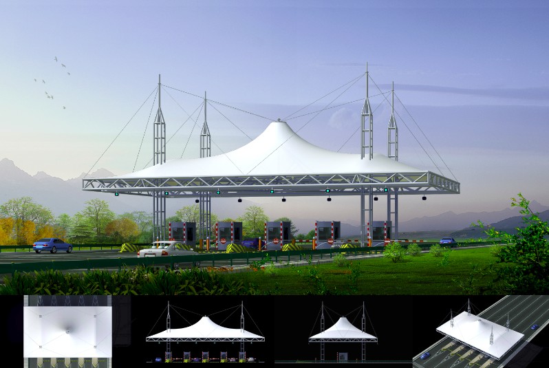 高铁航站楼膜结构